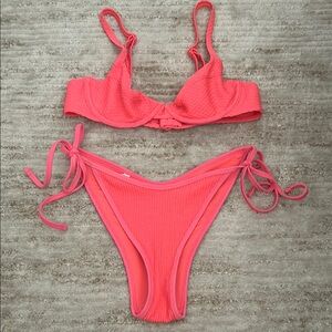 Aerie Coral Bikini Set